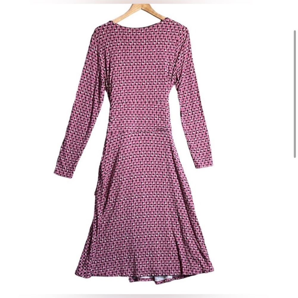 Boden Silvia Faux Wrap Jersey Knit dress size 10P - Picture 3 of 6